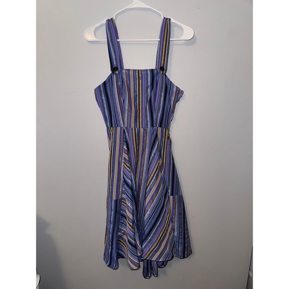 Bright and Beautiful Women's Multicolored Odette Stripe Fit and Flare Dress NWT - Picture 1 of 12